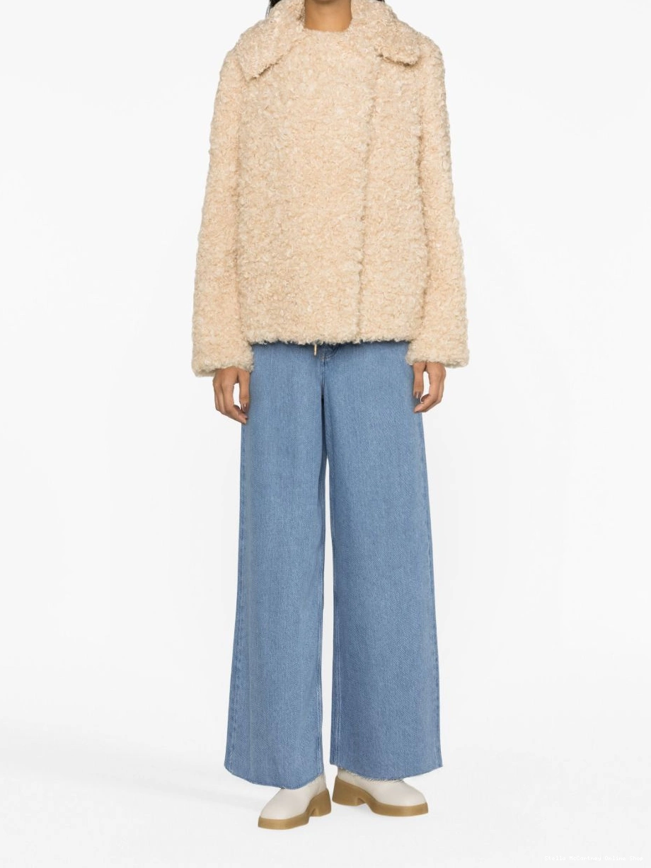 Affordable Women Stella oversized fur-design Teddy McCartney coat 0625